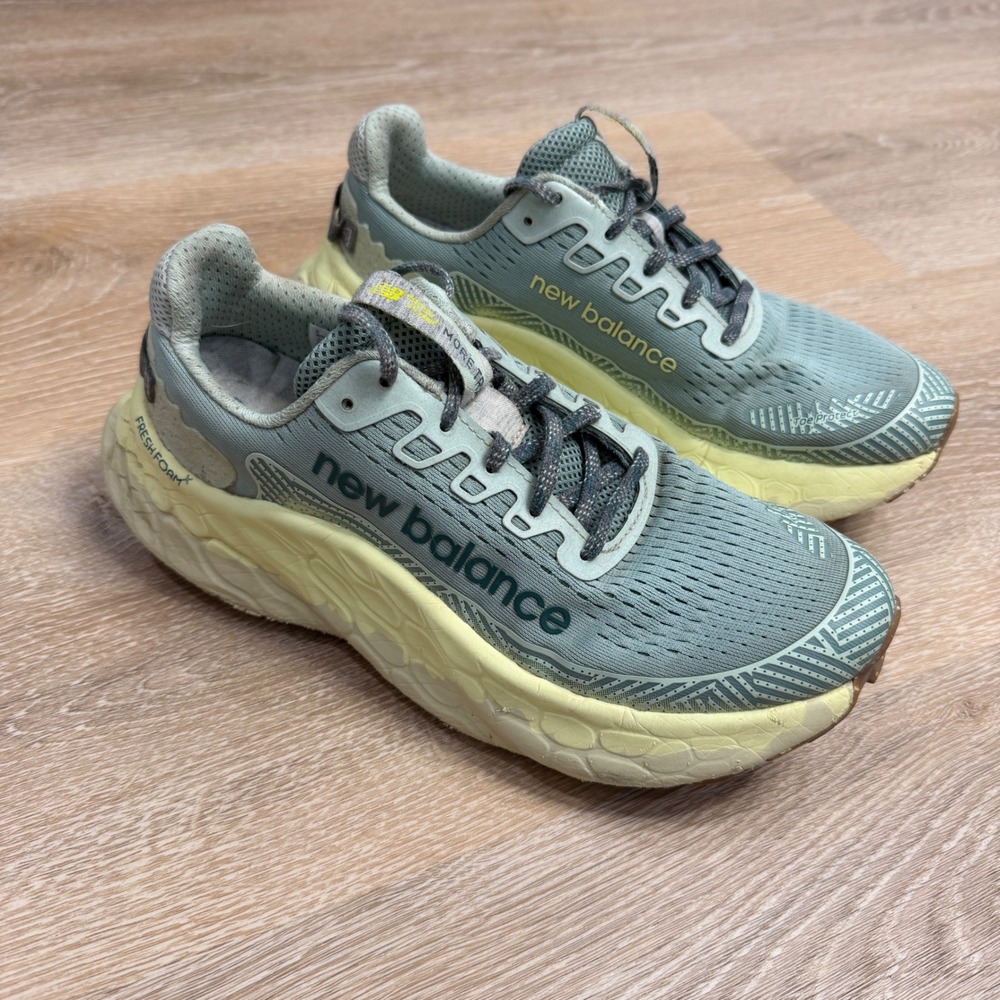 New Balance Fresh Foam X More Trail v3 Sage Green Yellow WTMORCL3 Womens 9